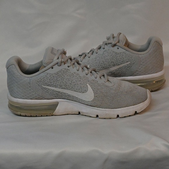 Nike Air Max Sequent 2 Womens 852465-007 Platinum Grey Running Shoes Size 9 - Picture 2 of 12